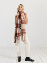 Load image into Gallery viewer, Annie Checkered Fluffy Scarf
