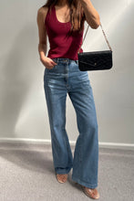 Load image into Gallery viewer, Camila Scoop Ribbed Tank Wine
