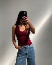 Load image into Gallery viewer, Camila Scoop Ribbed Tank Wine
