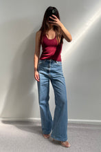 Load image into Gallery viewer, Camila Scoop Ribbed Tank Wine
