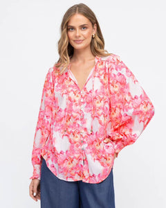 Ajay Blouse Pink Floral