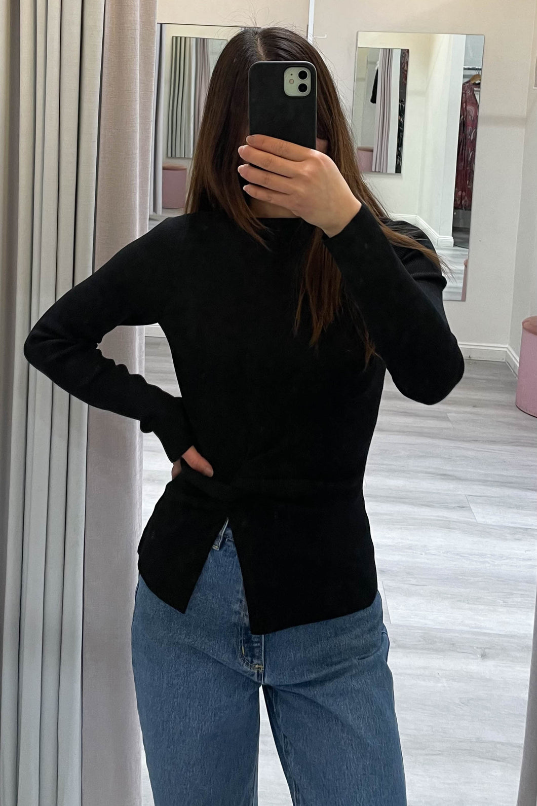 Eden Long Sleeve Top Black