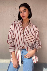 White Closet Lanie Cotton Shirt Cream