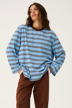 Load image into Gallery viewer, Harley Long Sleeve - Truffle/Ice Stripe | Cartel &amp; Willow

