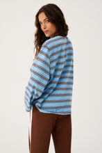 Load image into Gallery viewer, Harley Long Sleeve - Truffle/Ice Stripe | Cartel &amp; Willow
