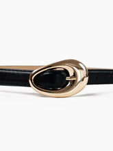 Load image into Gallery viewer, Celina Organic Buckle Belt Black | Lustre &amp; Sage
