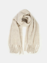 Load image into Gallery viewer, Betty Wool Plain Fluffy Scarf in Oatmeal
