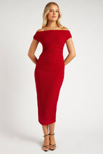 Load image into Gallery viewer, Marri Textured Bodycon Dress Red
