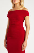 Load image into Gallery viewer, Marri Textured Bodycon Dress Red
