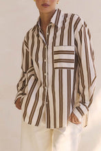 Load image into Gallery viewer, Mirelle Shirt Cream Brown

