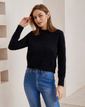 Load image into Gallery viewer, Hera Fluffy Jumper Black
