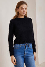 Load image into Gallery viewer, Hera Fluffy Jumper Black
