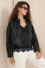 Load image into Gallery viewer, Matty Black PU Jacket
