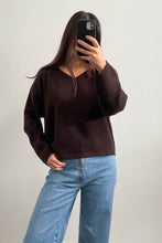 Load image into Gallery viewer, Abba Knit Jumper Chocolate
