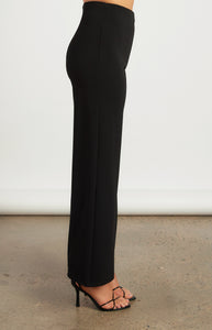 High Waisted Jersey Pants Black