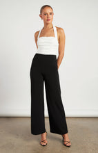 Load image into Gallery viewer, High Waisted Jersey Pants Black
