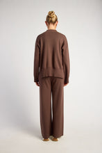 Load image into Gallery viewer, Front Seam Detail Knit Jumper Espresso
