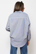 Load image into Gallery viewer, Jessa Cotton Shirt Navy
