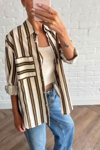 Mirelle Shirt Cream Brown