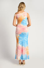 Load image into Gallery viewer, Lisbeth Maxi Dress Blue Pink Floral

