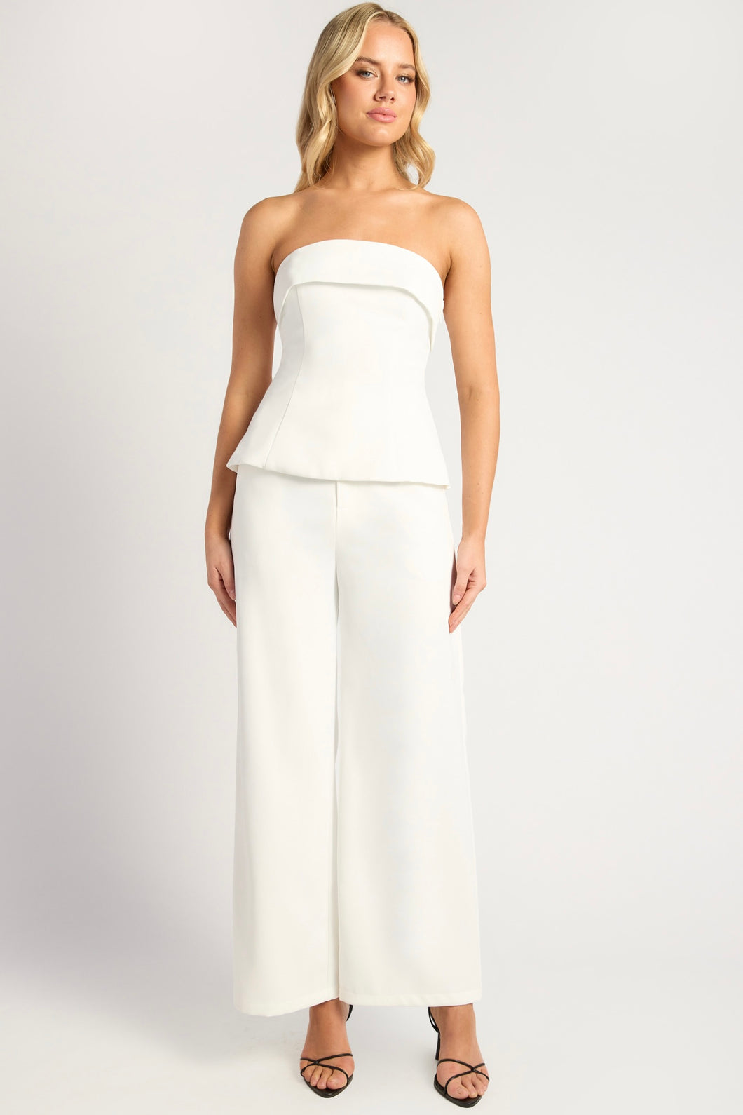 Ashton Top And Pants Set White