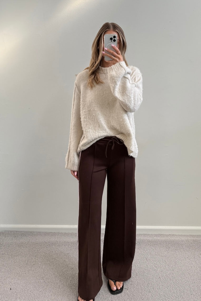 Jess Stripe Pants Brown Pink