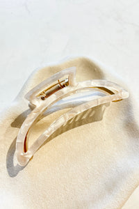 Cami Acrylic Metal Claw Clip Ivory