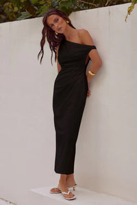 Jaspin Midi Dress Black