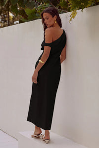 Jaspin Midi Dress Black