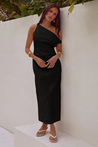 Jaspin Midi Dress Black