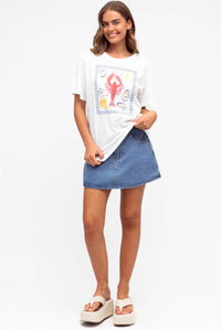 Paper Heart Lobster Tee