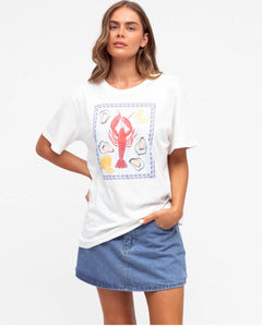 Paper Heart Lobster Tee