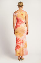 Load image into Gallery viewer, Lisbeth Maxi Dress Coral Yellow Floral
