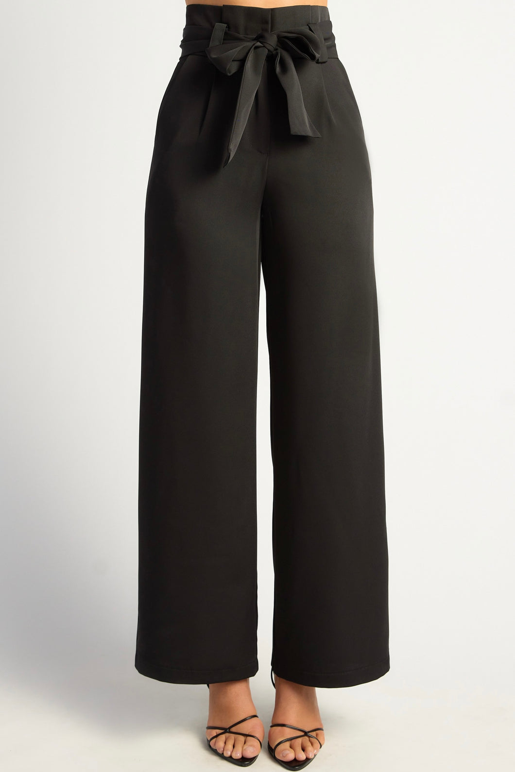 Giovanni Wide Leg Pants Black
