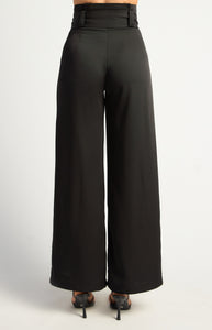Giovanni Wide Leg Pants Black
