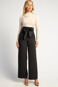 Giovanni Wide Leg Pants Black