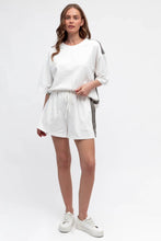 Load image into Gallery viewer, Stripe Tee White By Ebby And I
