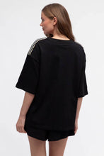 Load image into Gallery viewer, Stripe Tee Black By Ebby And I
