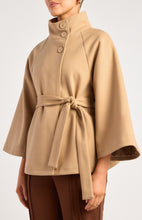 Load image into Gallery viewer, Norella Cape Coat Camel

