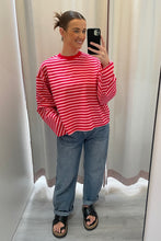 Load image into Gallery viewer, Zac Cotton Long Sleeve Top Pink Red
