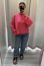Load image into Gallery viewer, Zac Cotton Long Sleeve Top Pink Red

