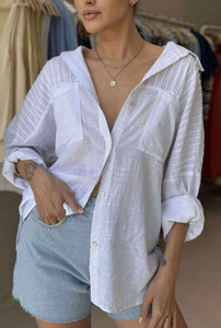 Worthier Belle Cotton Shirt White
