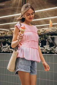 Hailey Top Pink by Paper Heart