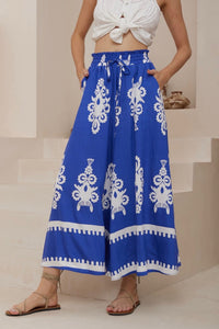 Adira Wide Leg Pants Blue