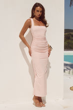 Load image into Gallery viewer, Sharni Ruched Midi Dress Pink | Runway The Label

