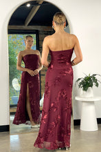 Load image into Gallery viewer, Alessia Embroidered Maxi Dress Burgundy
