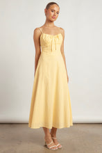 Load image into Gallery viewer, Florence Cotton Maxi Dress Lemon
