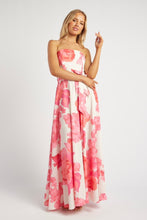 Load image into Gallery viewer, Giorgia Maxi Dress Pink Floral
