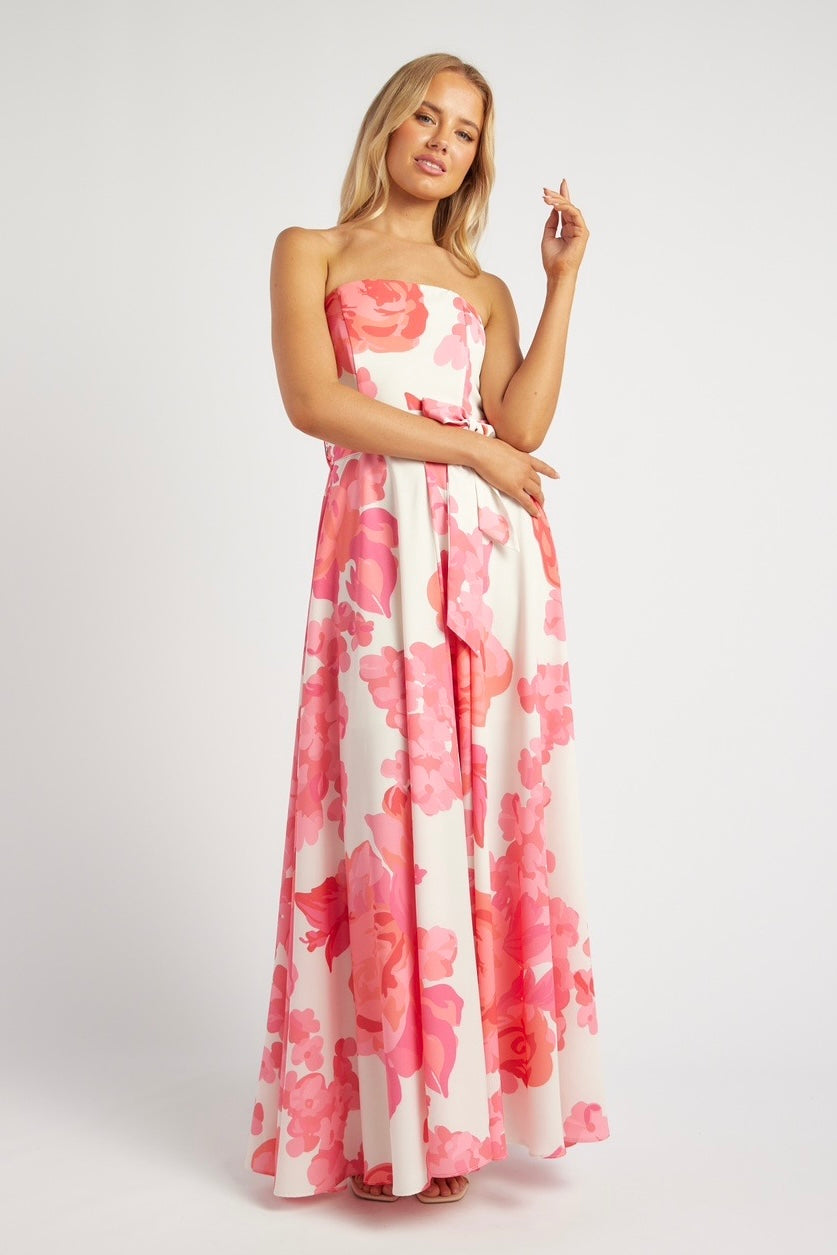 Giorgia Maxi Dress Pink Floral