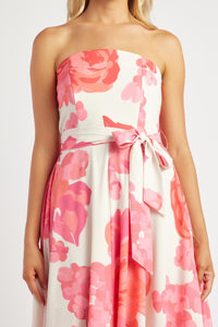 Giorgia Maxi Dress Pink Floral